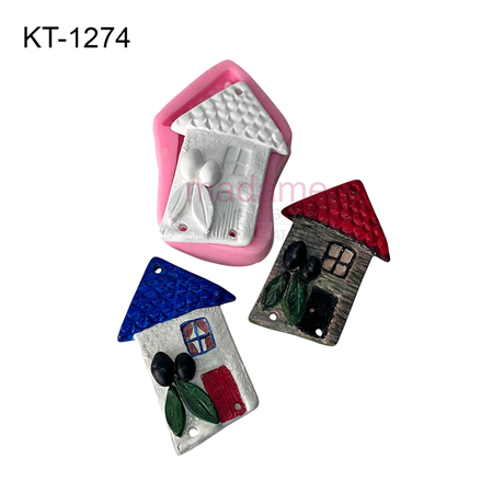 Zeytinli Ev Duvar Kapı Süsü Silikon Kalıbı KT-1274