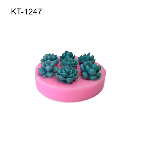 Mini Sukulentler Silikon Kalıbı KT-1247
