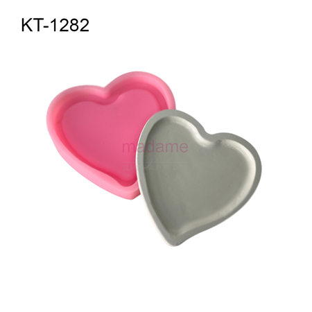 Kalp Tabanlık & Sunumluk Silikon Kalıbı KT-1282