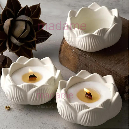 Lotus Mumluk Silikon Kalıbı KT-1259