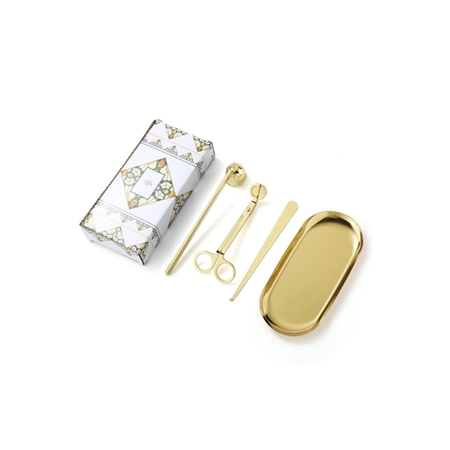 Mum Bakım ve Söndürme Seti (Altın-Gold)