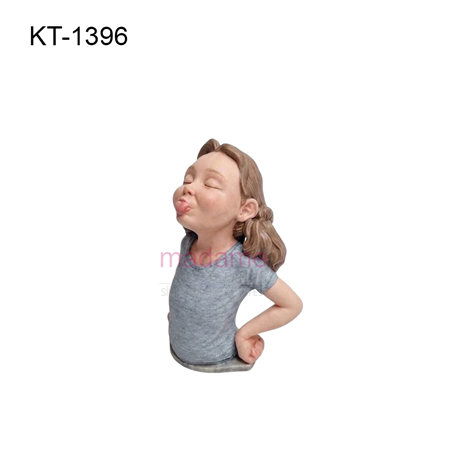 Dil Çıkaran Kız Silikon Kalıbı KT-1396