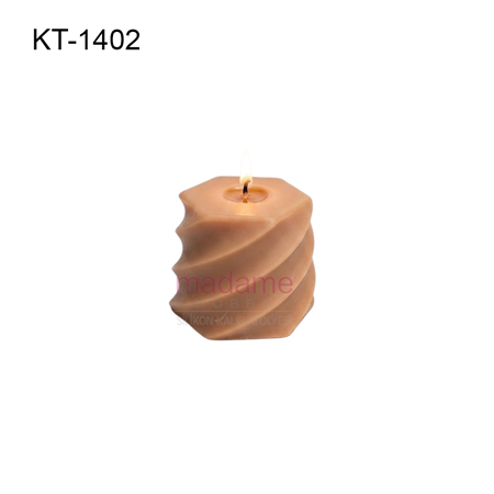 Küçük Sarmal Mum Silikon Kalıbı KT-1402