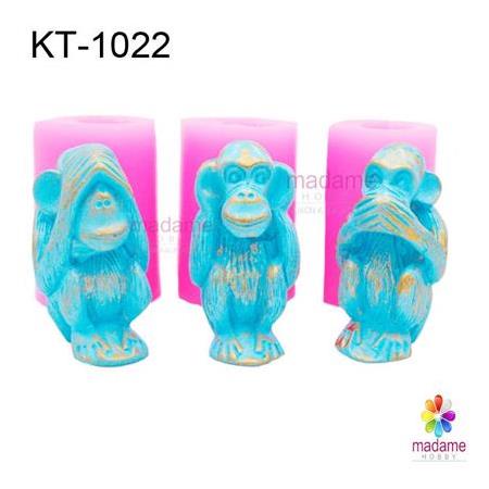 3-Üç Maymun Silikon Kalıbı KT-1021