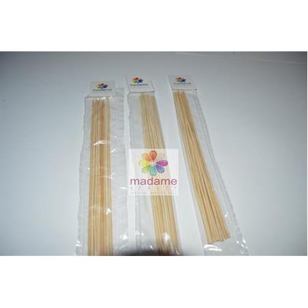 İnce  Bambu Ahşap Çubuk (10'lu paket)