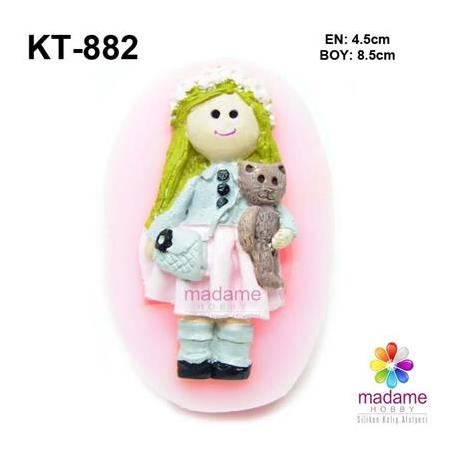Kedicikli Kız Silikon Kalıbı KT-882
