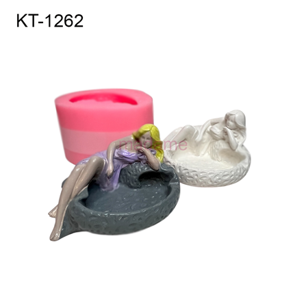 Kız Kül Tablası Silikon Kalıbı KT-1262