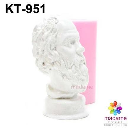 Sokrates Mini Heykel Büst Silikon Kalıbı KT-951